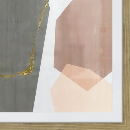 Speculate Wall Decor by Moe's Home Collection in multicolor. Made from ink print on paper, polystyrene frame with oak finish, glass, mdf backing in a transitional style.