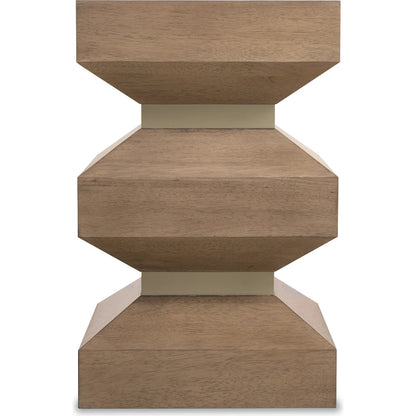 Sonnet Square End Table by Hooker Furniture in medium wood and wren. Made from unique in a transitional style.