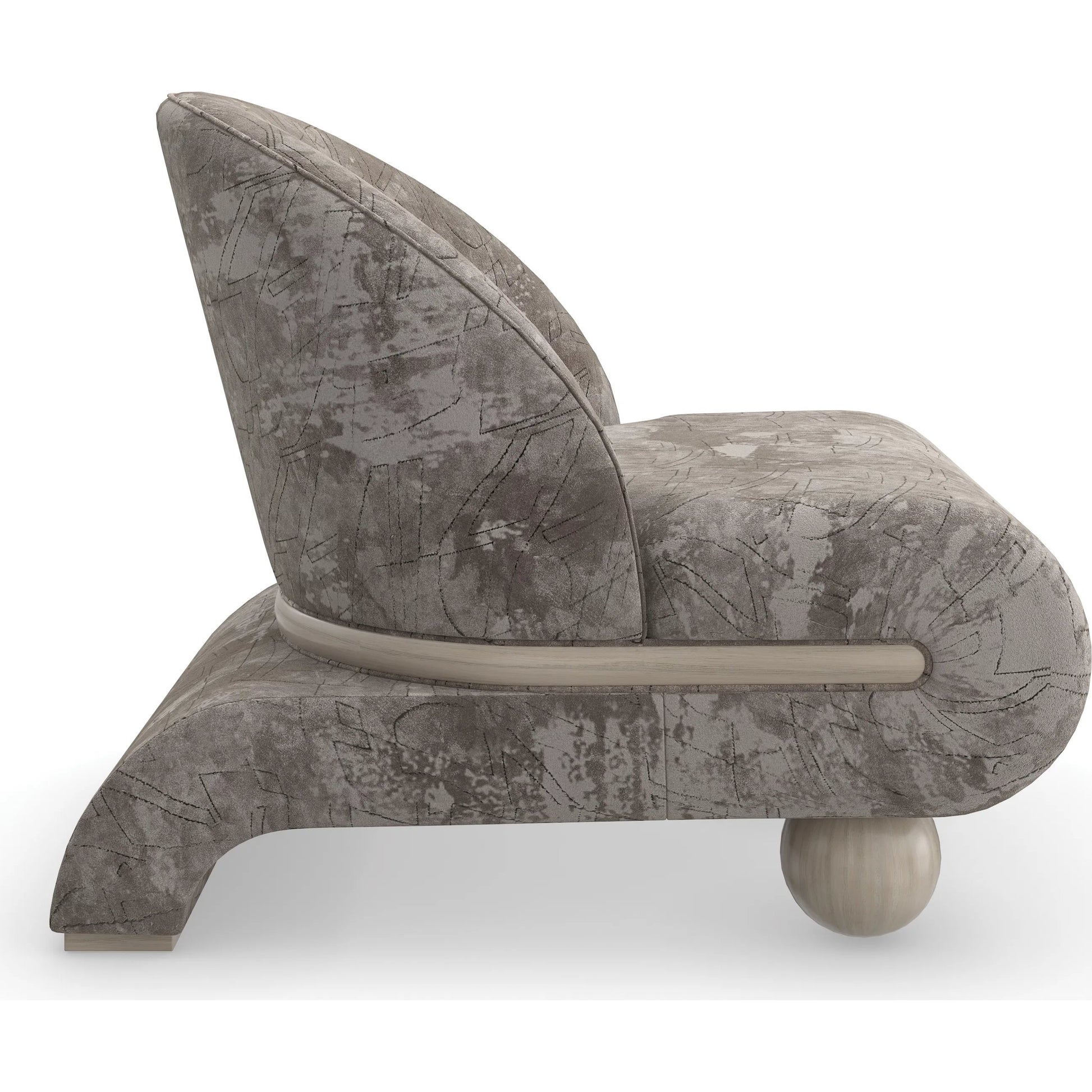 Bora Bora Accent Chair by Caracole in sabbia. Made from ash, japanese sen in a eclectic & global style.