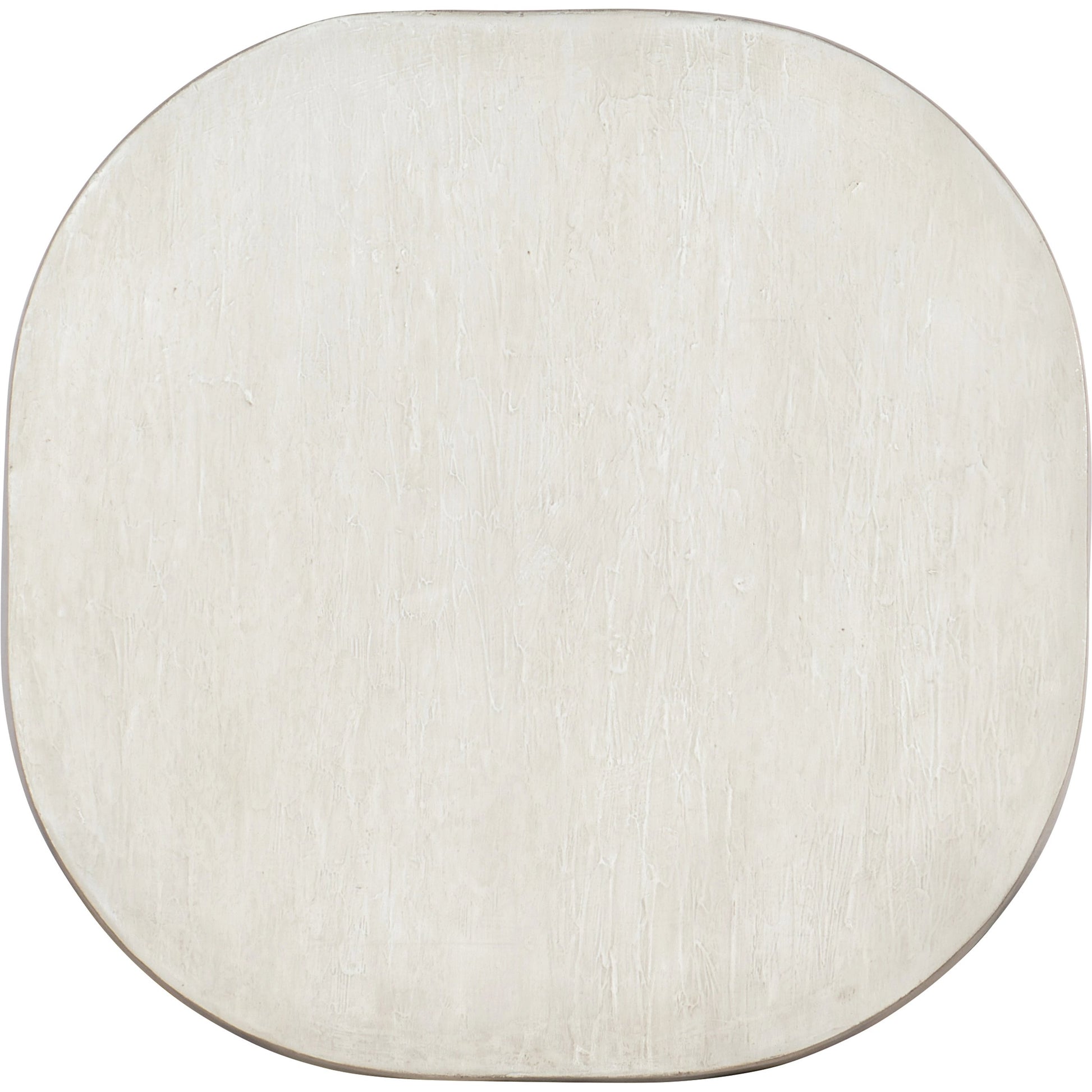 Melange Keaton Accent Table by Hooker Furniture in pearl white. Made from resin in a modern style.
