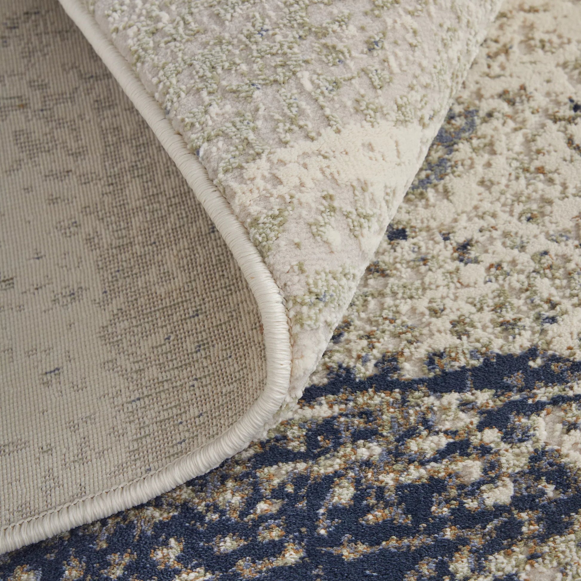 Mandana CME39LZF Rug by Feizy in ivory, blue. Made from polyester, polypropylene in a unique style.