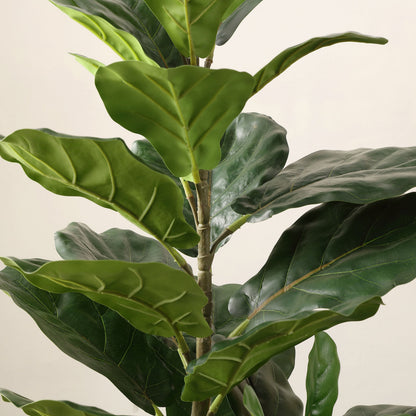 Honolulu Ficus Lyrata Potted Tree by HedgeApple Essentials in assorted. Made from 85% plastic, 10% metal, 5% cement in a modern style.