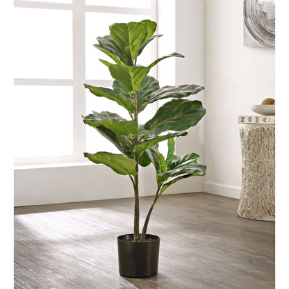 Honolulu Ficus Lyrata Potted Tree by HedgeApple Essentials in assorted. Made from 85% plastic, 10% metal, 5% cement in a modern style.