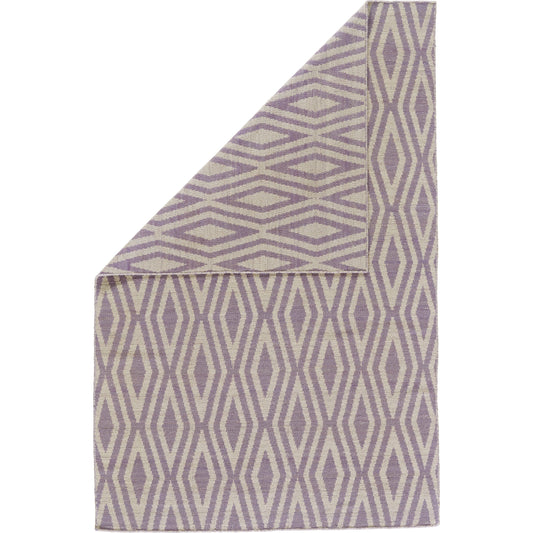 Prentiss Transitional Geometric Rug - I0505 by Feizy in purple, ivory. Made from wool in a unique style.