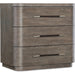 Modern Mood Three Drawer Nightstand by Hooker Furniture. Made from oak veneers in a modern style.