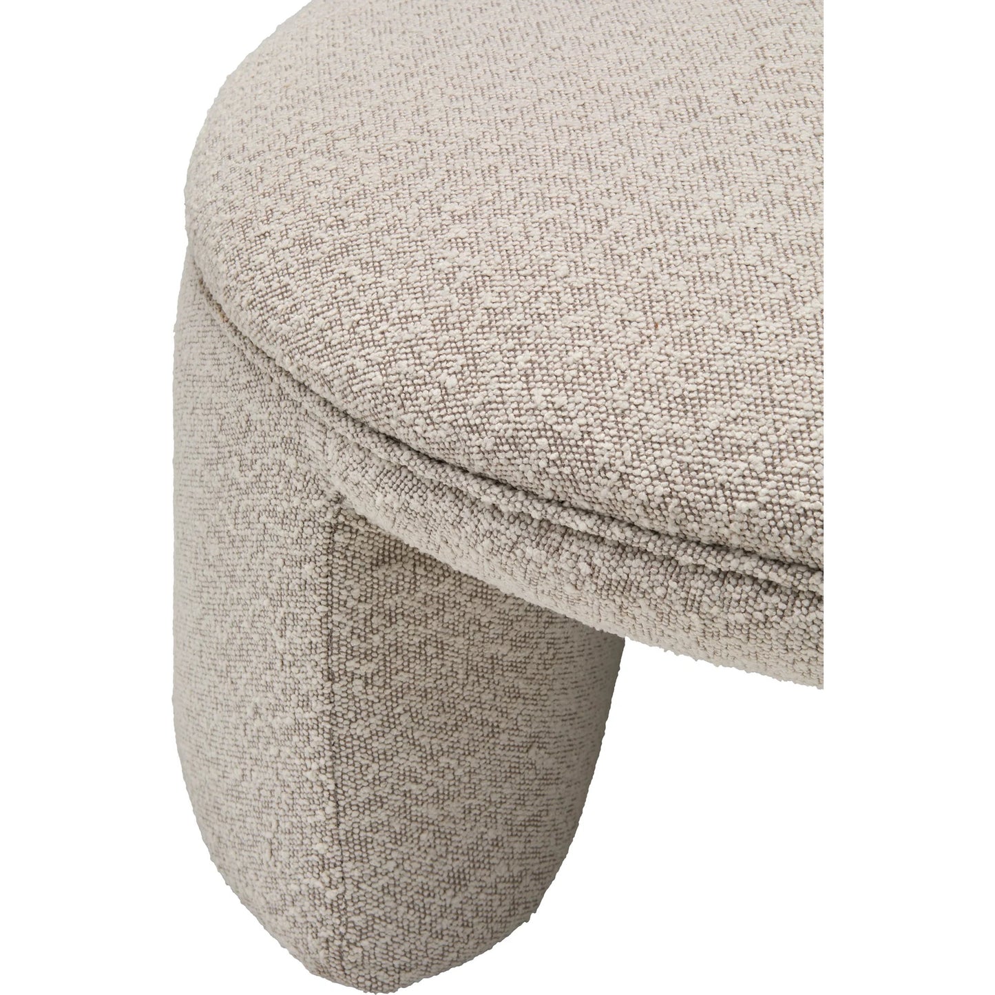 003 SI-2244418 | Closeup | Floyd Ottoman 539539 by Surya in beige, off-white and natural. Made from polyester, plywood, polyurethane foam, dacron in a transitional style.