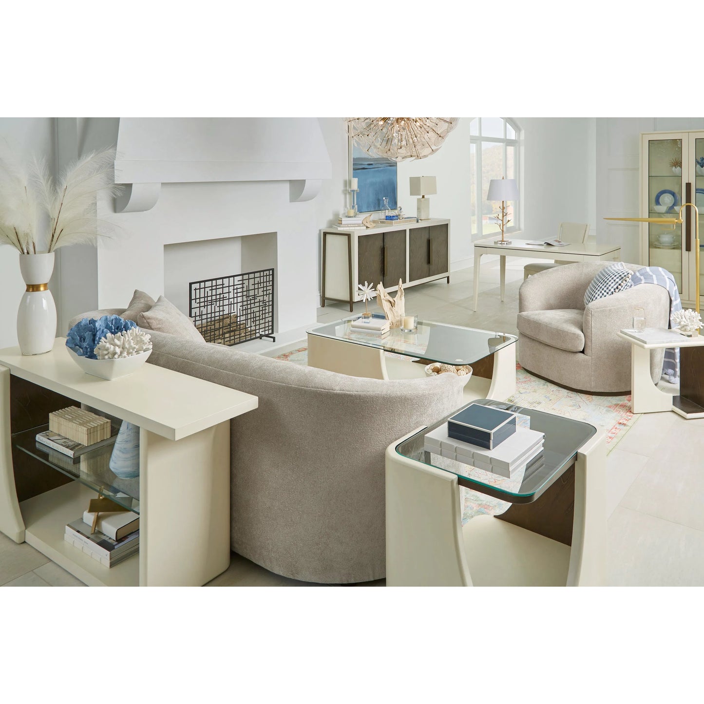 000 SI-2263399 | Lifestyle | Moreau Sofa, E-Sand by A.R.T. Furniture in sand. Made from wood, foam, fabric in a transitional style.