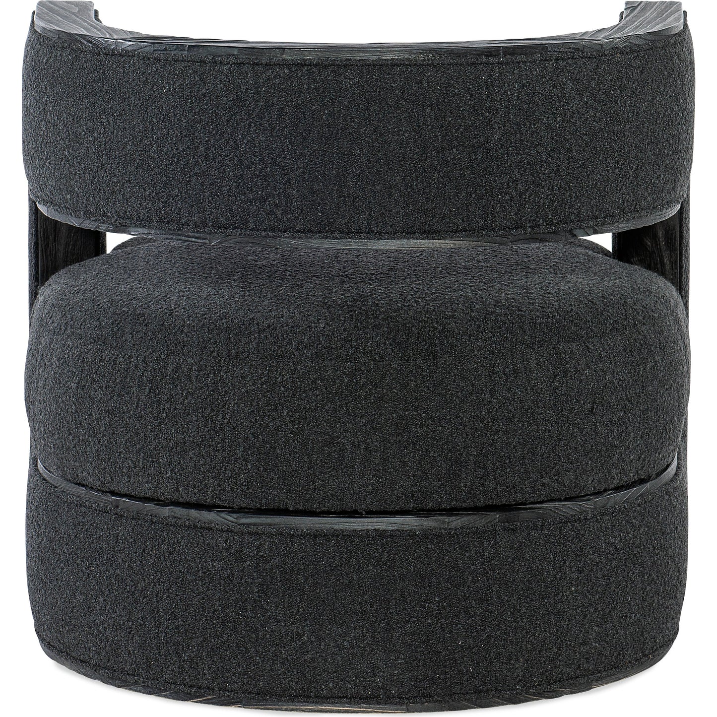 002 SI-1959542 | Additional Silo | Burke Accent Chair by Hooker Furniture in wolf ebony and charred black. Made from pine veneers, fabric in a modern style.