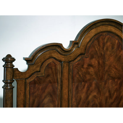 Poster Headboard by Hooker Furniture in mahogany. Made from mahogany veneers in a traditional style.