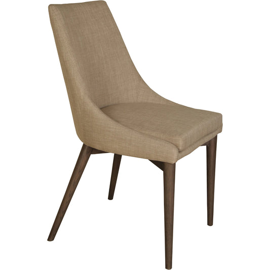 Fritz Side Dining Chair by LH Imports in smokey. Made from ash wood, plywood, polyester, pu foam, metal in a transitional style.