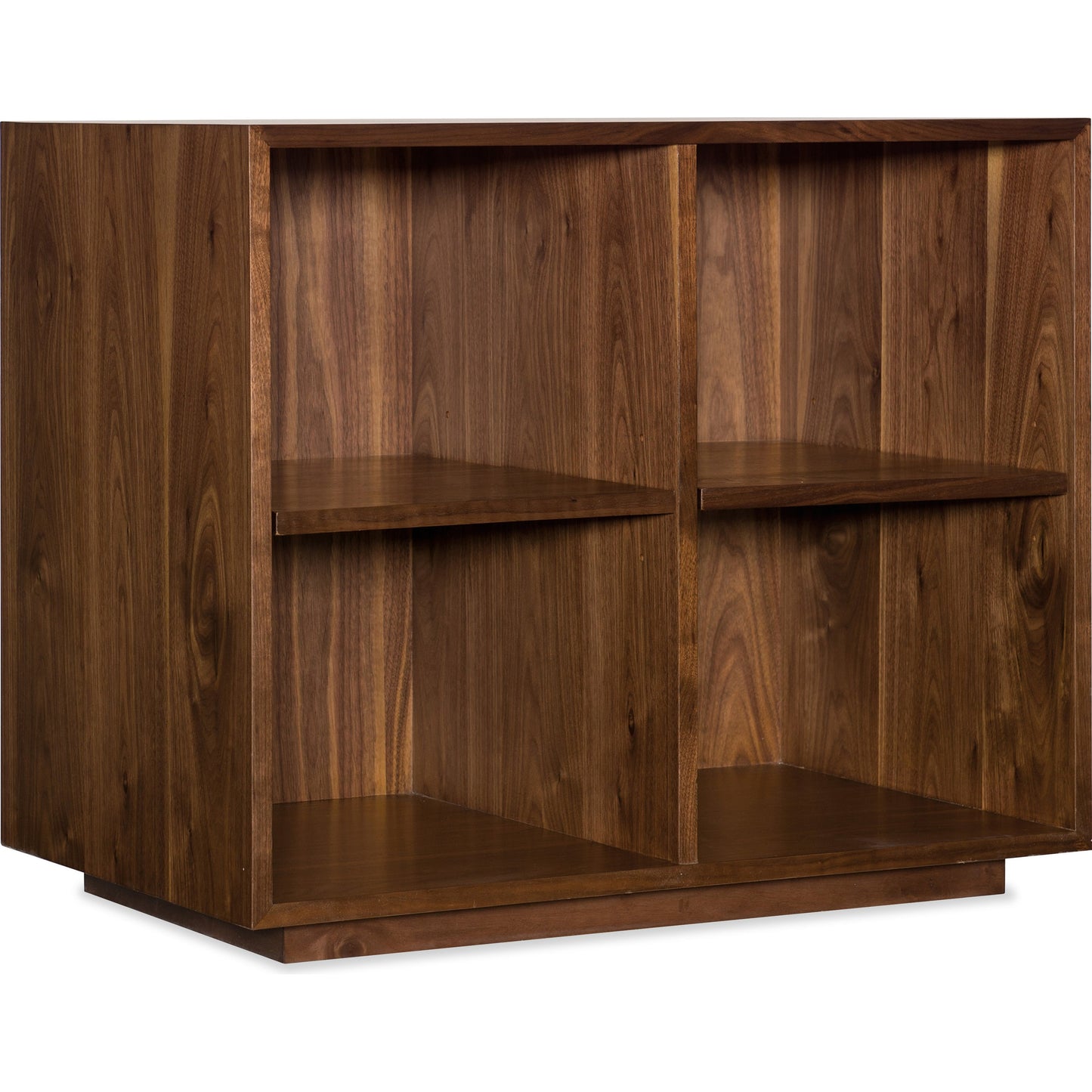 000 SI-1748850 | Primary Silo | Elon Bunching Bookcase by Hooker Furniture in walnut. Made from flat cut walnut veneers in a traditional style.