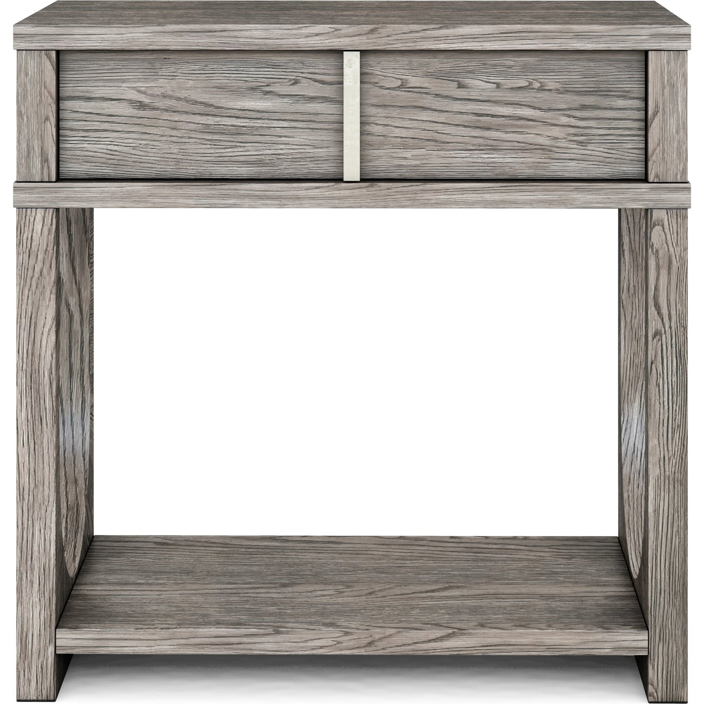 002 SI-2065341 | Additional Silo | Vault Nightstand by A.R.T. Furniture in gray and mink. Made from parawood solids, white oak veneers in a modern style.