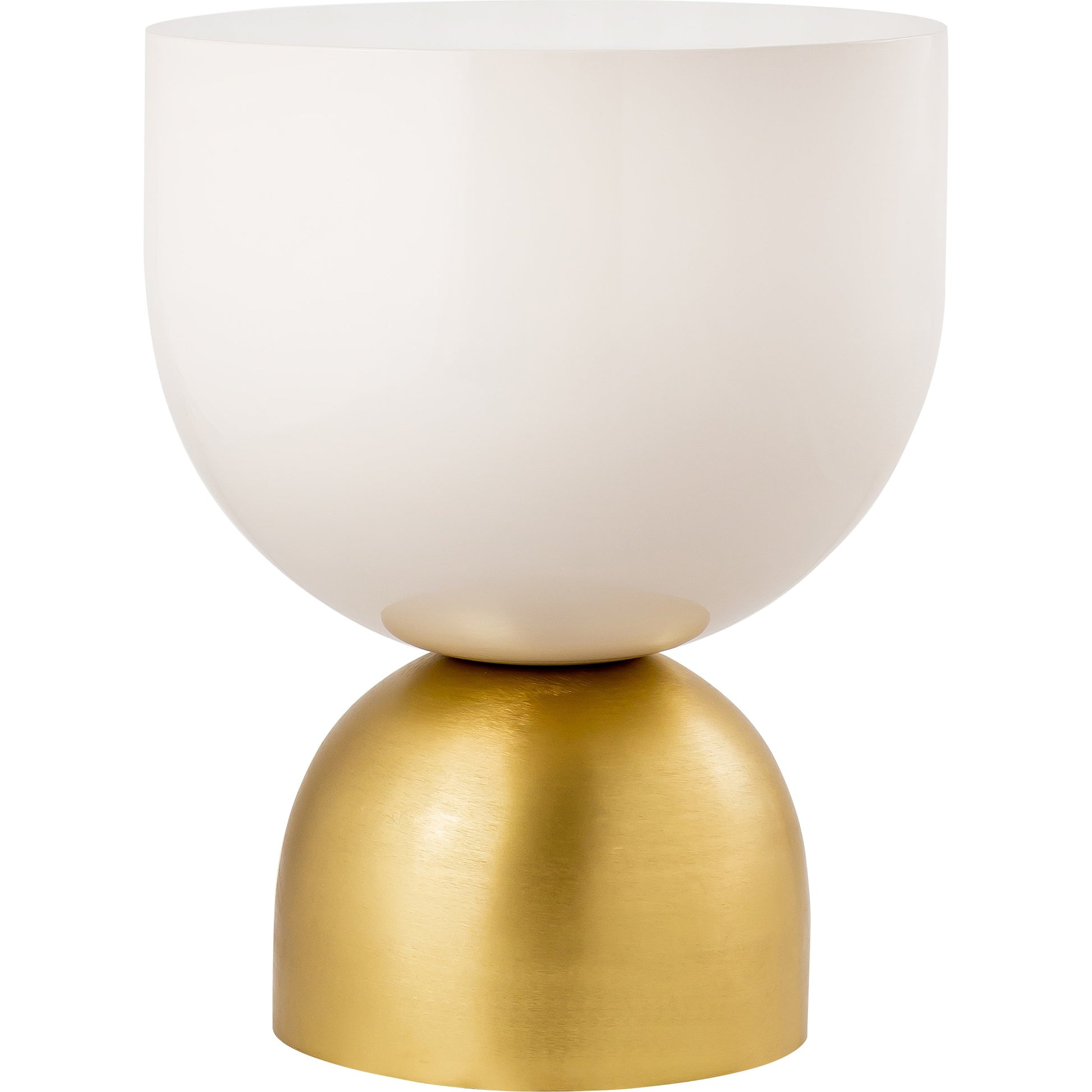 Calista Side Table by Pasargad Home in ivory, brass. Made from iron in a modern style.