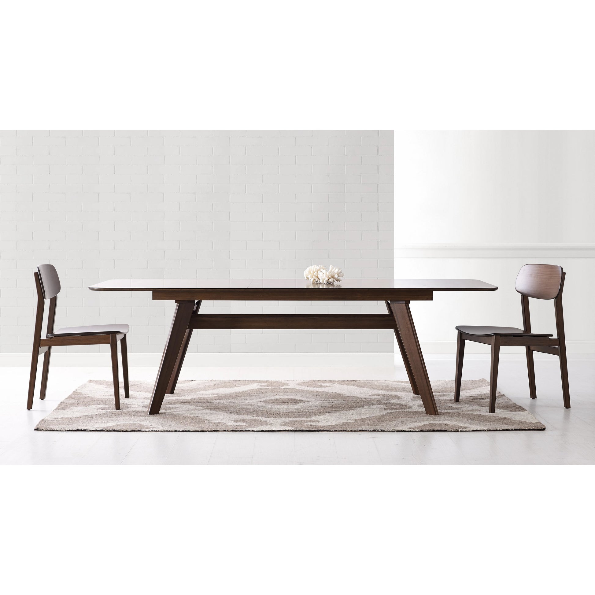 Currant Extendable Dining Table by Greenington in caramelized. Made from 100% bamboo in a modern style.