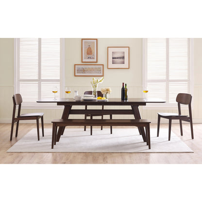 Currant Extendable Dining Table by Greenington in caramelized. Made from 100% bamboo in a modern style.