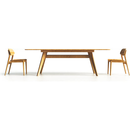Currant Extendable Dining Table by Greenington in caramelized. Made from 100% bamboo in a modern style.