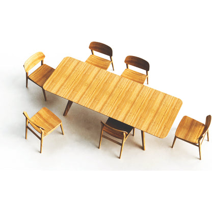 Currant Extendable Dining Table by Greenington in caramelized. Made from 100% bamboo in a modern style.