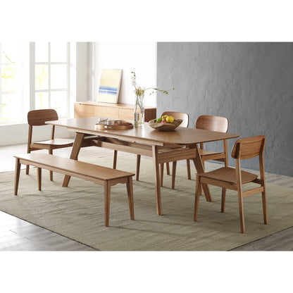 Currant Extendable Dining Table by Greenington in caramelized. Made from 100% bamboo in a modern style.