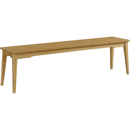 Currant Bench by Greenington in caramelized. Made from 100% bamboo in a traditional style.