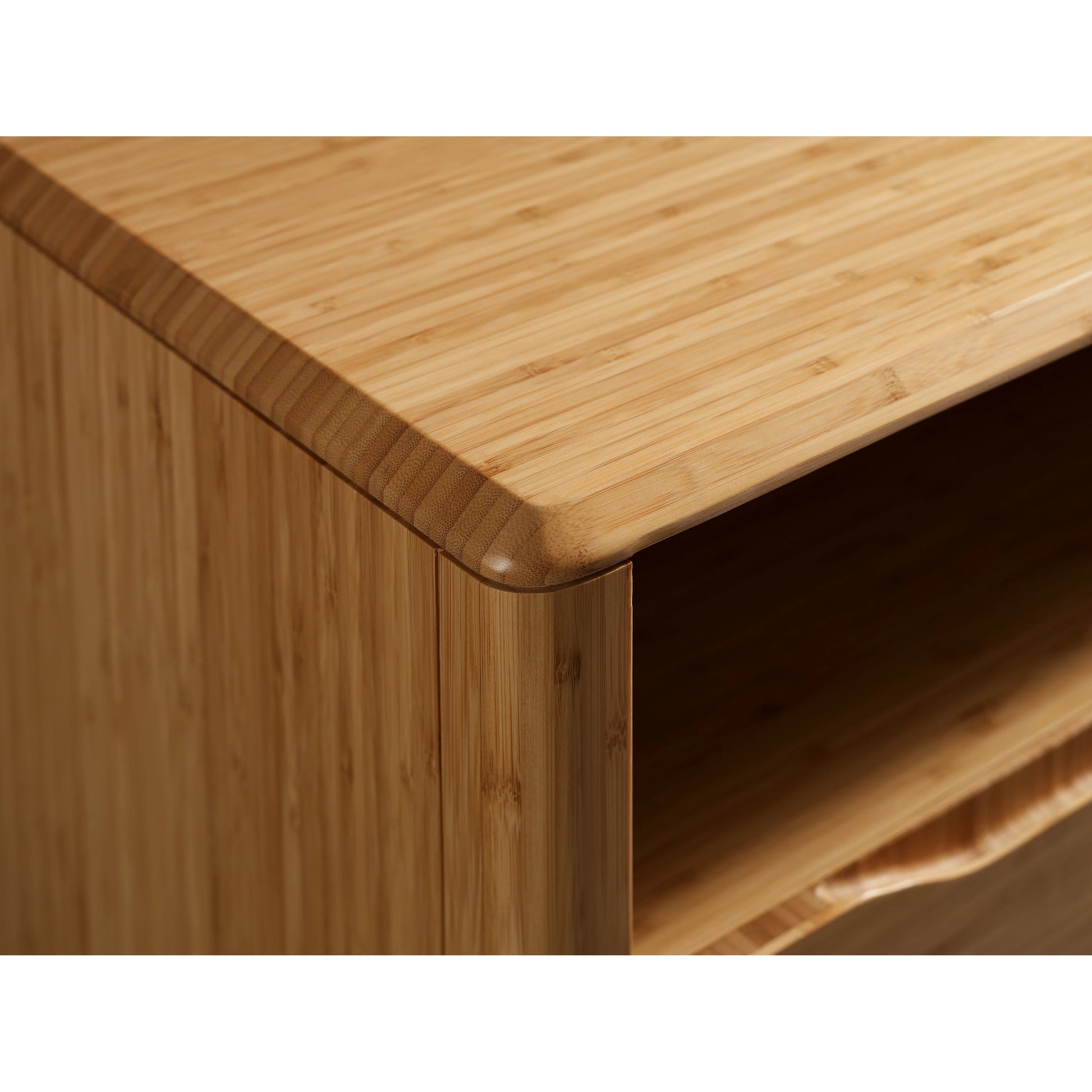 Currant Media Unit by Greenington in caramelized. Made from 100% bamboo in a modern style.