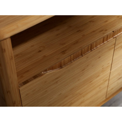 Currant Media Unit by Greenington in caramelized. Made from 100% bamboo in a modern style.