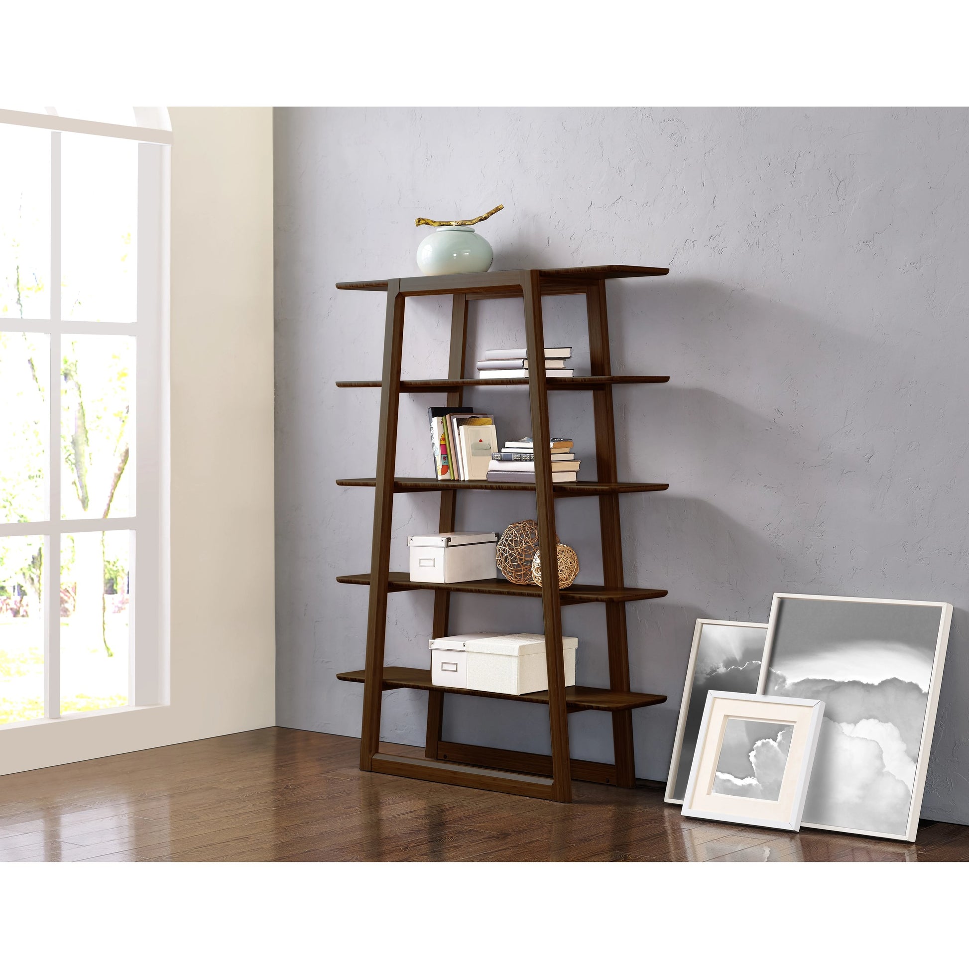 Currant Bookshelf by Greenington. Made from 100% bamboo in a transitional style.