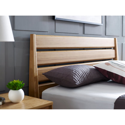 Sienna Platform Bed by Greenington in caramelized. Made from 100% bamboo in a modern style.