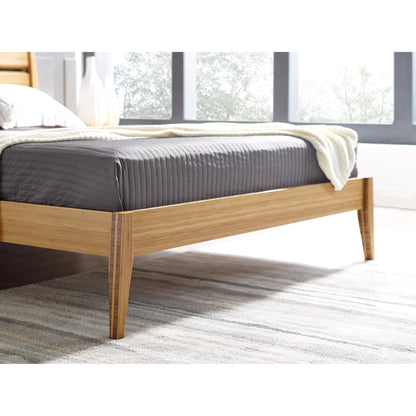 Sienna Platform Bed by Greenington in caramelized. Made from 100% bamboo in a modern style.