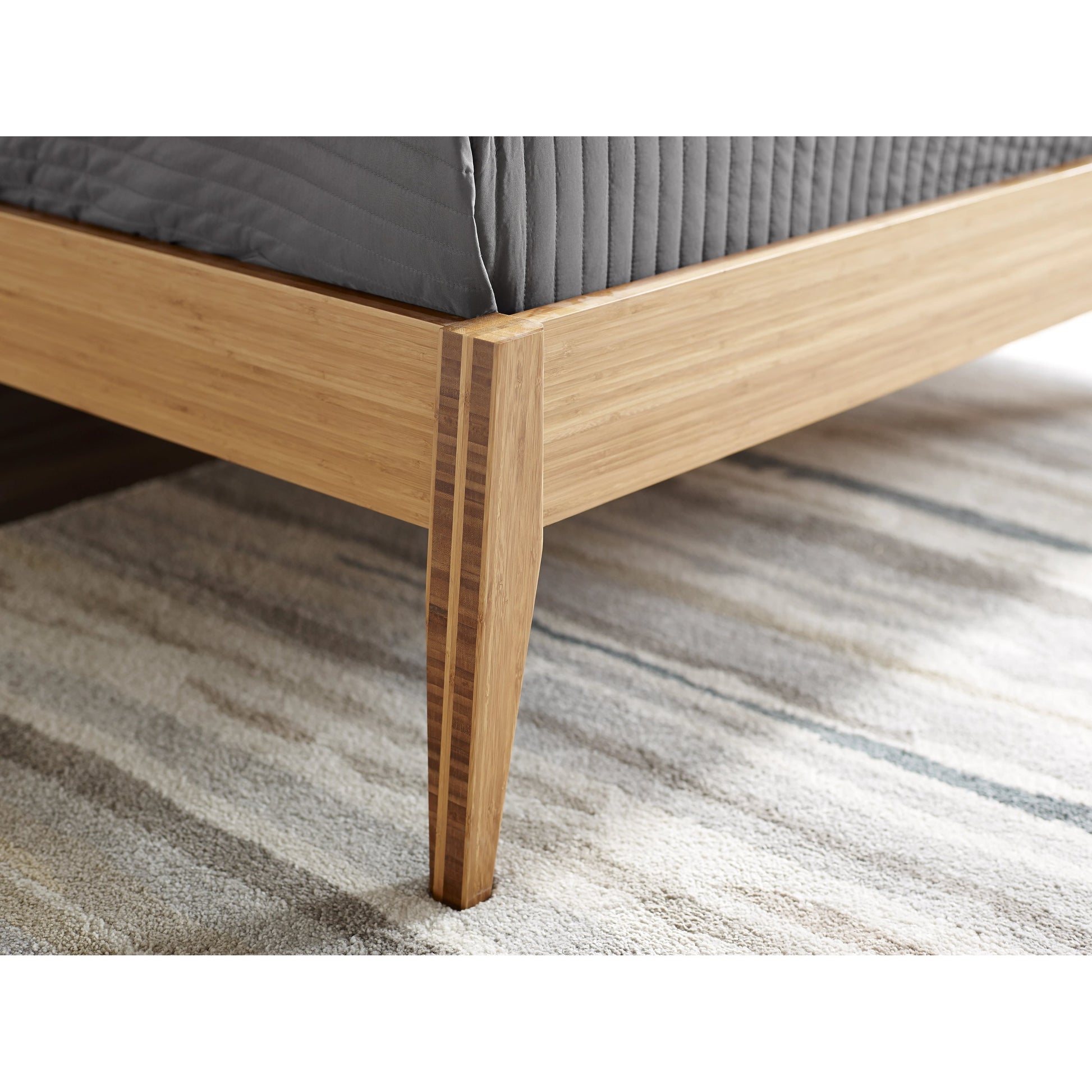 Sienna Platform Bed by Greenington in caramelized. Made from 100% bamboo in a modern style.