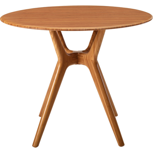 Sitka Dining Table by Greenington in amber. Made from 100% bamboo in a modern style.
