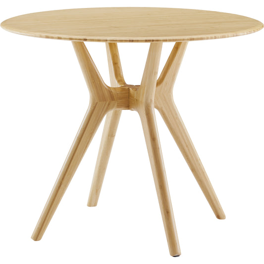 Sitka 36" Round Dining Table by Greenington in wheat. Made from 100% bamboo in a modern style.