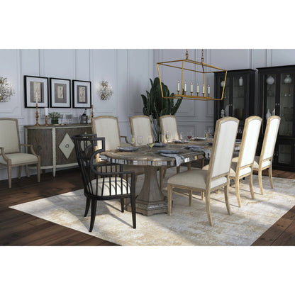 Sanctuary Dining Table by Hooker Furniture in epoque. Made from oak veneers, resin, mirror in a modern style.