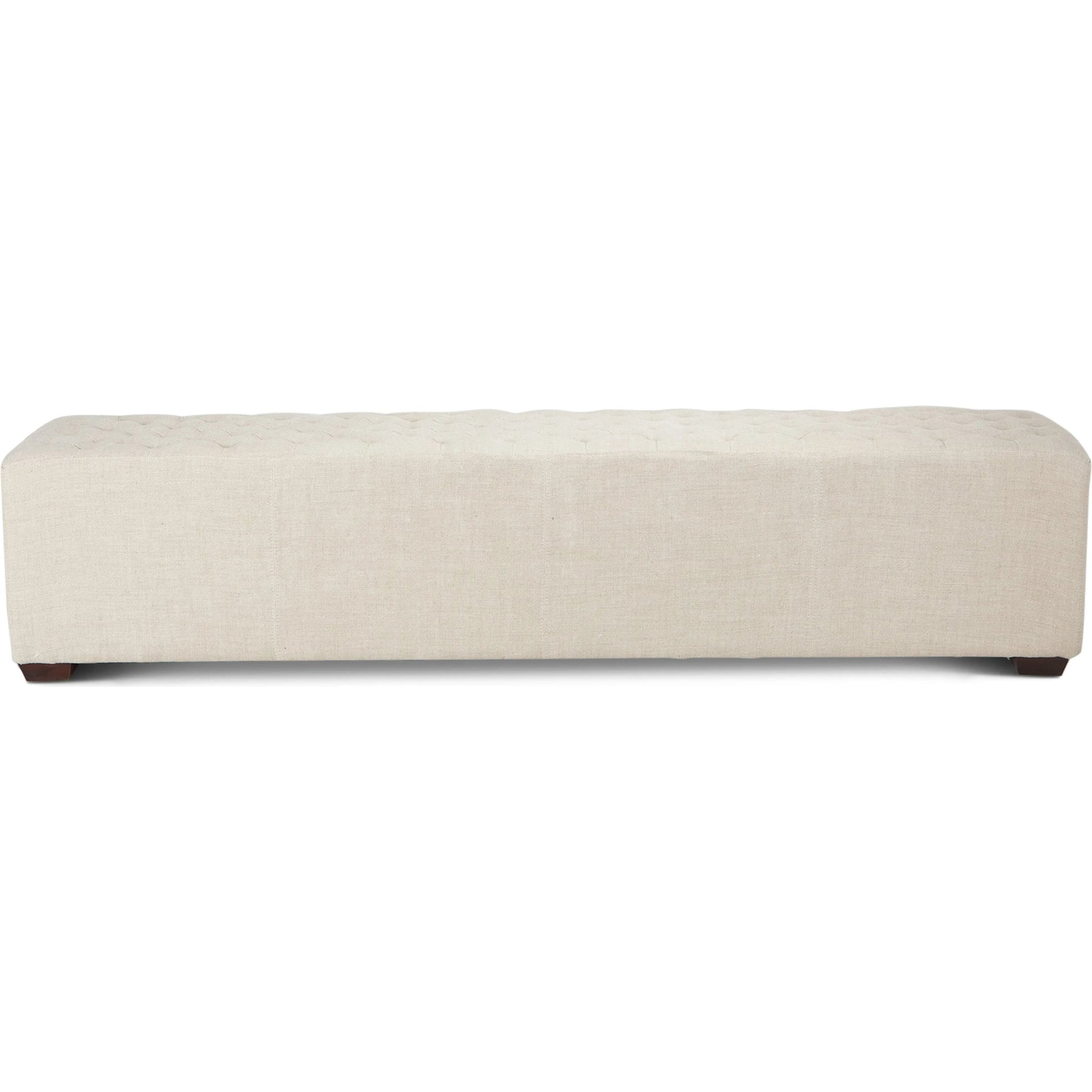 Arabella Leather Bench by World Interiors in brown and antique bronze. Made from birch wood, iron, bi-cast leather in a modern style.
