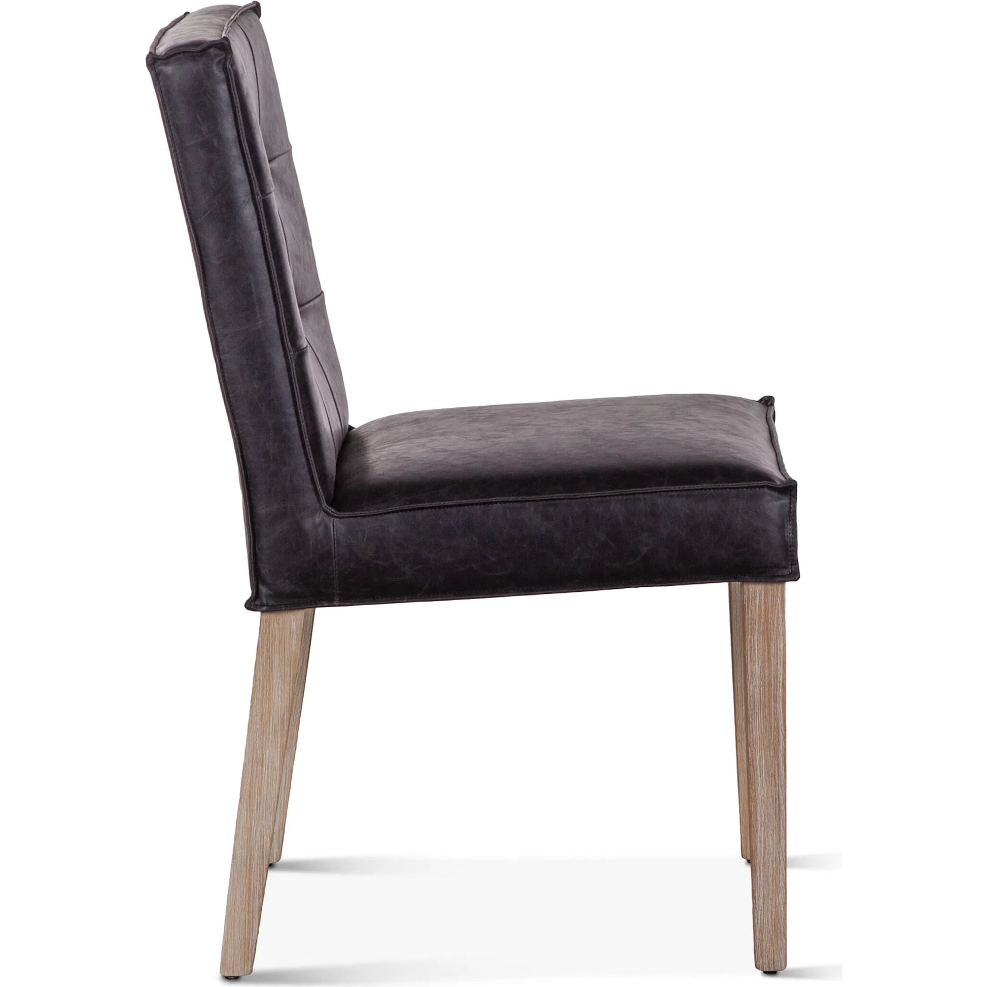 Avery Leather Dining Chairs by World Interiors. Made from wood, bi-cast leather in a modern style.