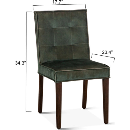 Avery Velvet Dining Chairs by World Interiors in dark green and brown. Made from wood, velvet in a modern style.