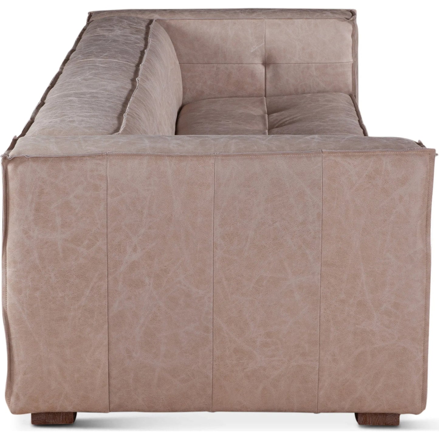 002 SI-2243031 | Additional Silo | Portia Cream Leather Sofa by World Interiors in white and italian cream. Made from top grain leather in a traditional style.