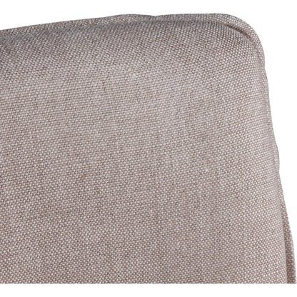 Avery White Dining Chair by World Interiors in white and natural. Made from wood, linen in a transitional style.