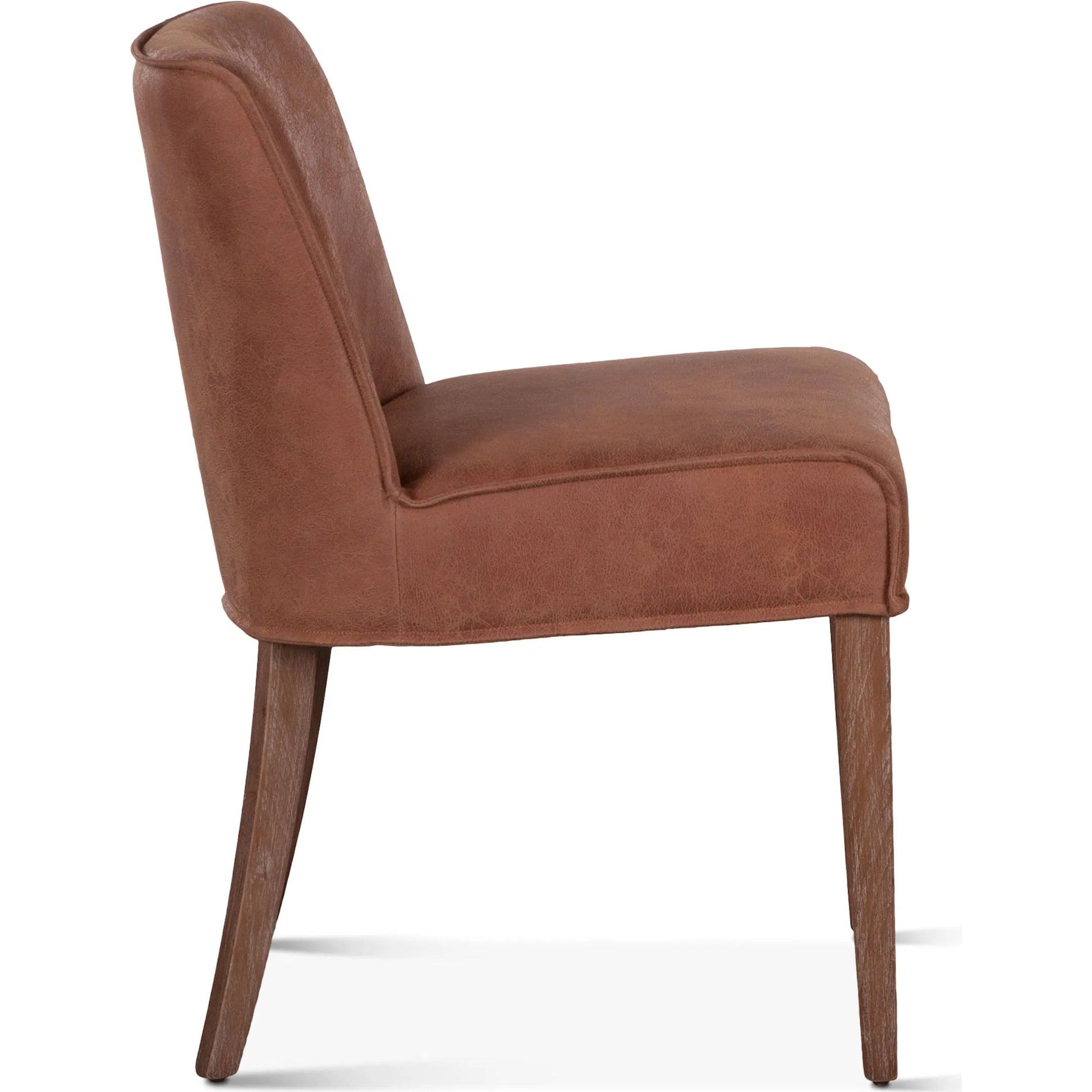 Avery Side Chairs by World Interiors in weathered oak. Made from leather, oak wood in a rustic style.