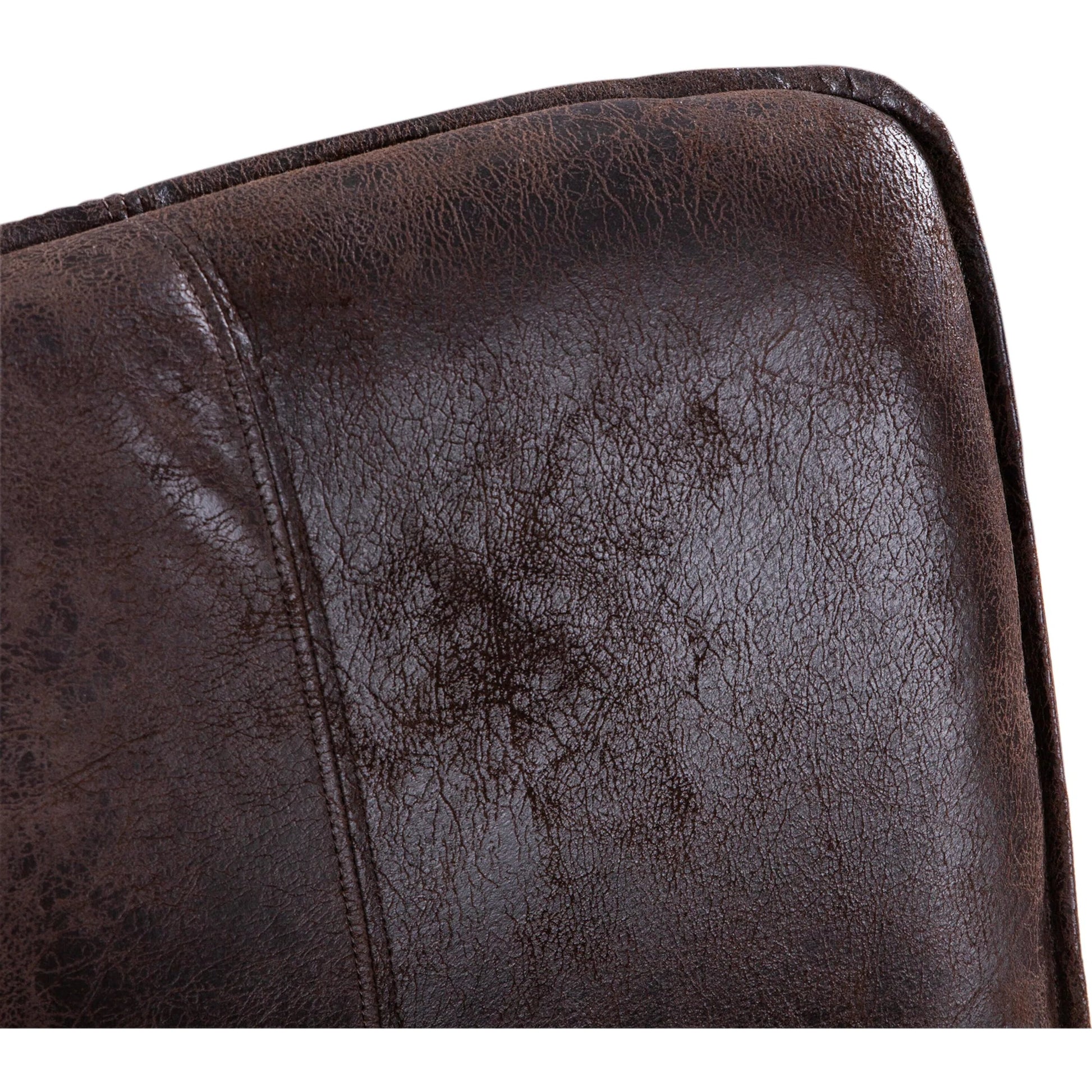 Avery Brown Counter Chair by World Interiors in brown and natural. Made from leather, birch wood in a traditional style.