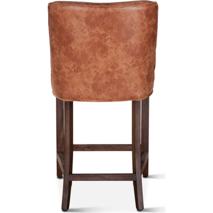 Avery Counter Chair by World Interiors in natural. Made from leather, birch wood in a traditional style.