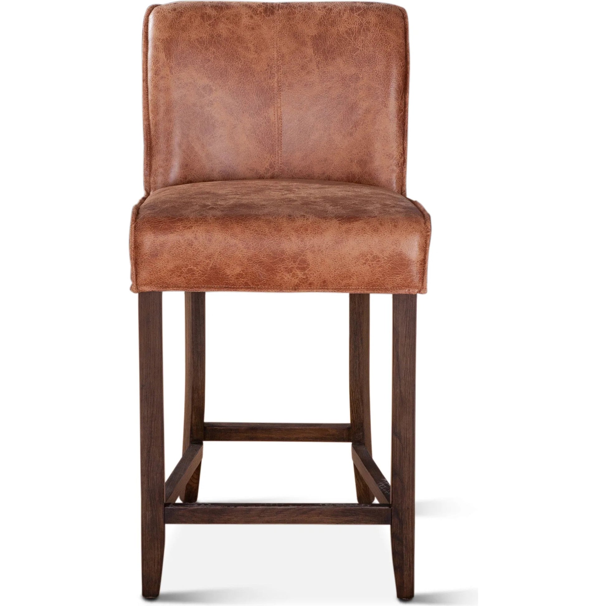 Avery Counter Chair by World Interiors in natural. Made from leather, birch wood in a traditional style.