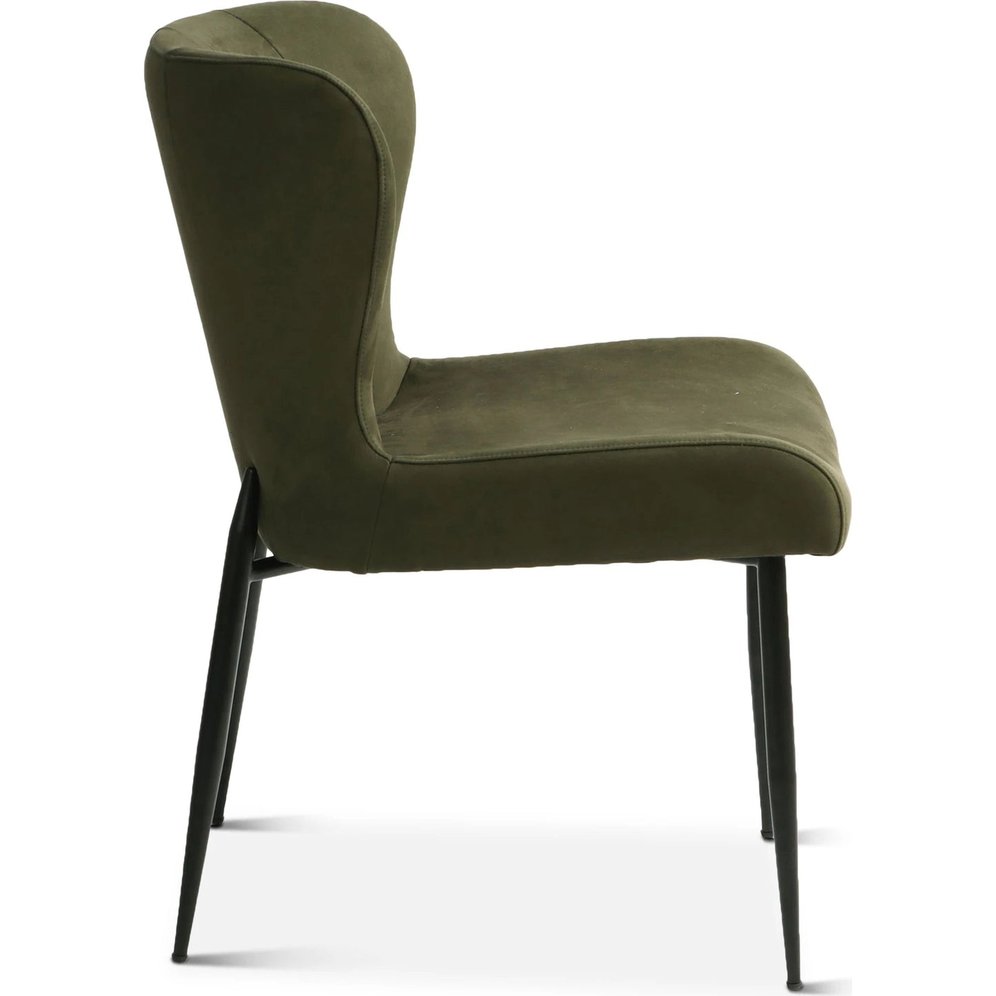 003 SI-2065558 | Additional Silo | Isabella Dining Chair by World Interiors in forest green. Made from iron, suede in a modern style.