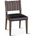 Lila Dining Chair by World Interiors. Made from wood, leather in a traditional style.