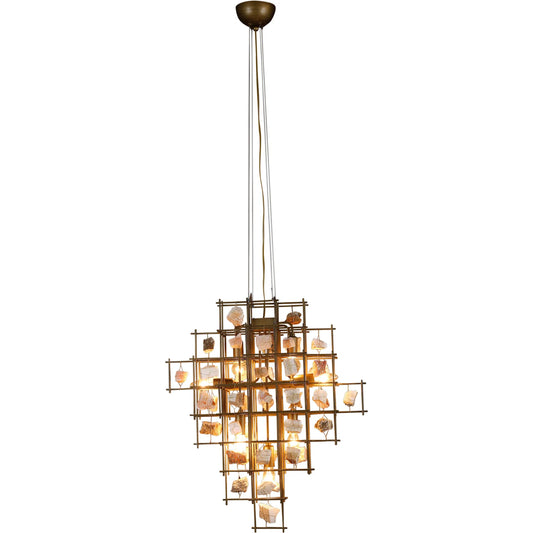 Heritage Vintage Pendant by World Interiors in black, clear and matte black. Made from iron, stone in a unique style.