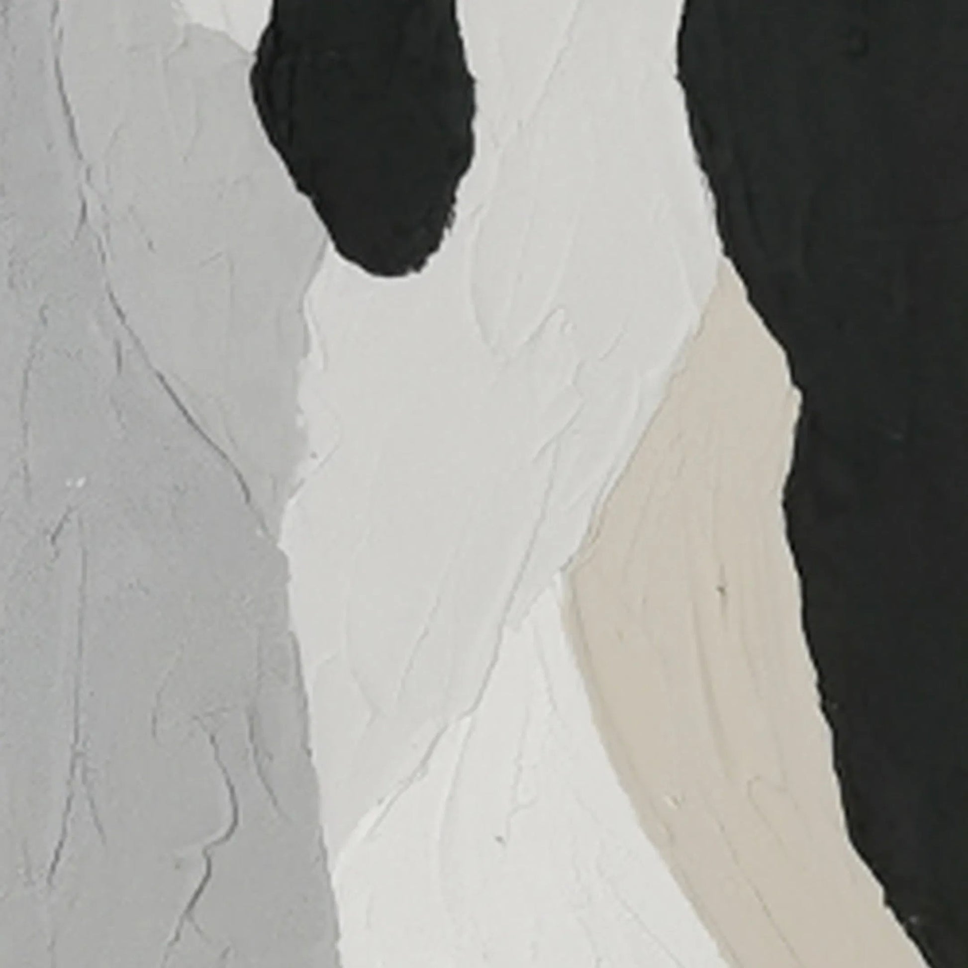 Distorted Illusions Hand Painted Framed Triptych by World Interiors in black, white, gray, cream, beige. Made from canvas fabric in a eclectic & global style.