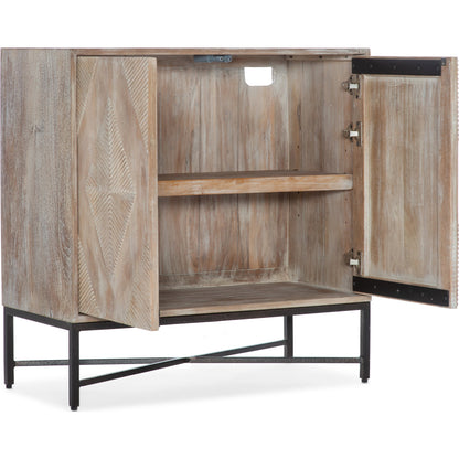 Commerce & Market Two Door Chest by Hooker Furniture in light natural. Made from mango solids, iron in a modern style.