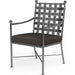 Provence Outdoor Dining Chair by Sunset West. Made from wrought iron in a modern style.