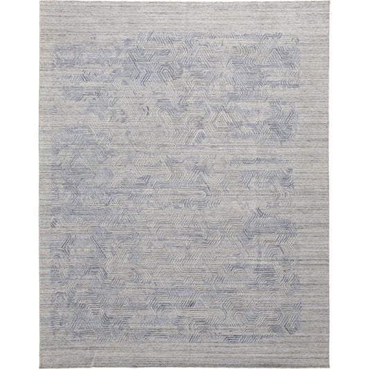 Elias Rug - 6889F by Feizy in gray, blue. Made from viscose, wool in a unique style.
