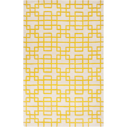 G-5074 Rug by Surya in beige, mustard. Made from 100% new zeland wool in a unique style.