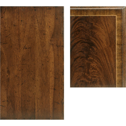 Buckingham Regency Mahogany Curved Back Side Chair by Jonathan Charles in medium antique mahogany. Made from acacia in a modern style.